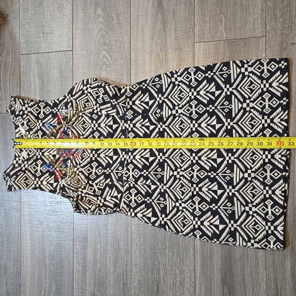 Luster Tribal Print Sleeveless Mini Dress. Size L. - Picture 11 of 16